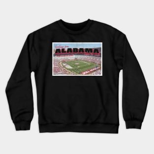 Greetings from Alabama - Vintage Travel Postcard Design Crewneck Sweatshirt